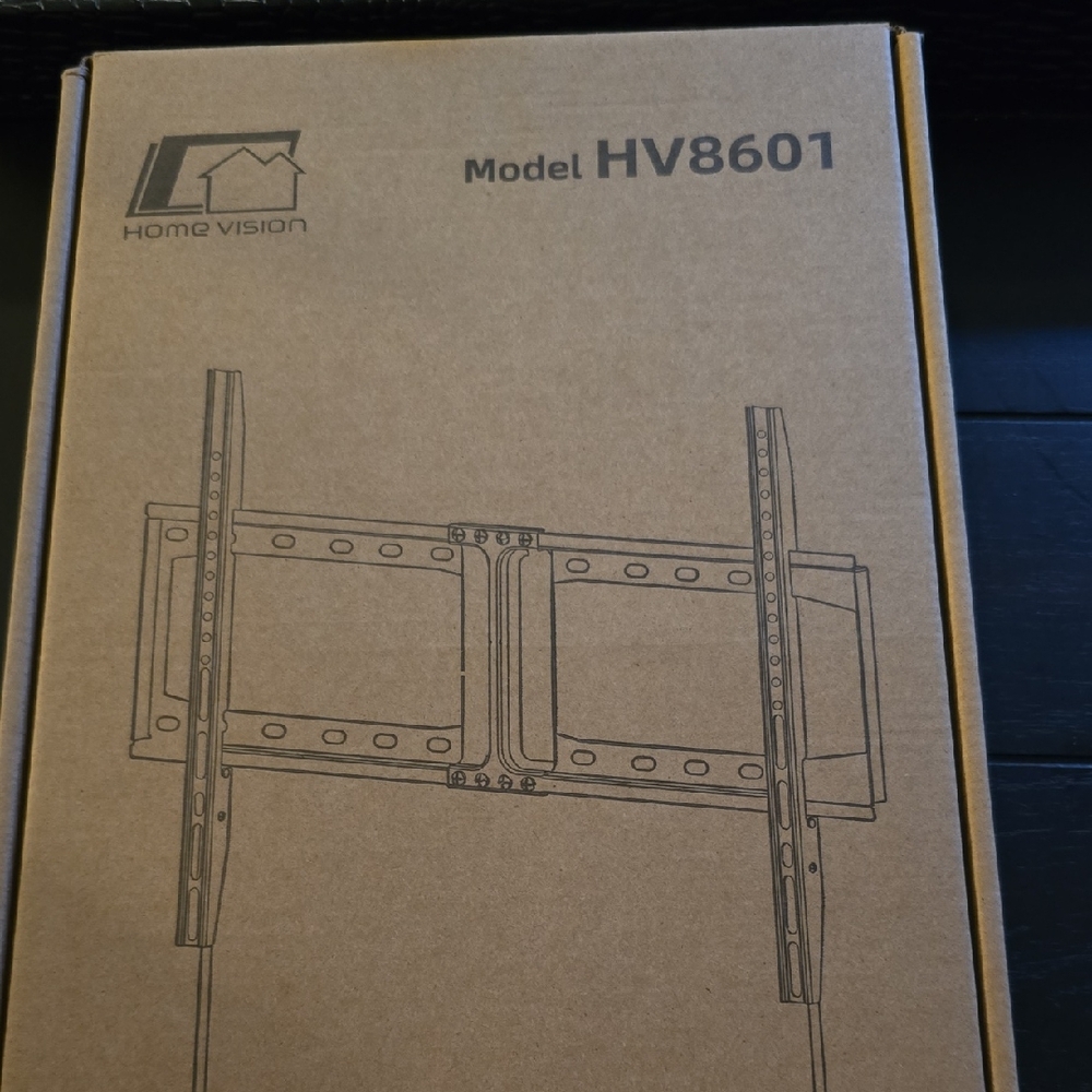 HV8601 Black TV Wall Mount Bracket